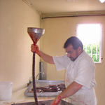 fabrication du boudin noir